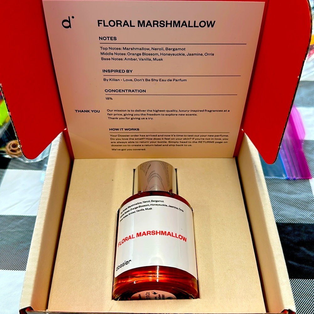 Dossier Floral Marshmallow Designer inspo NEW NIB